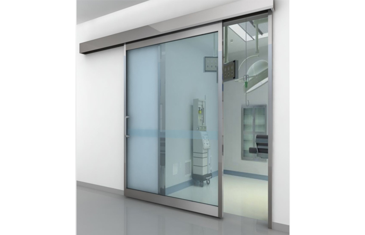 透明玻璃半自動平移門